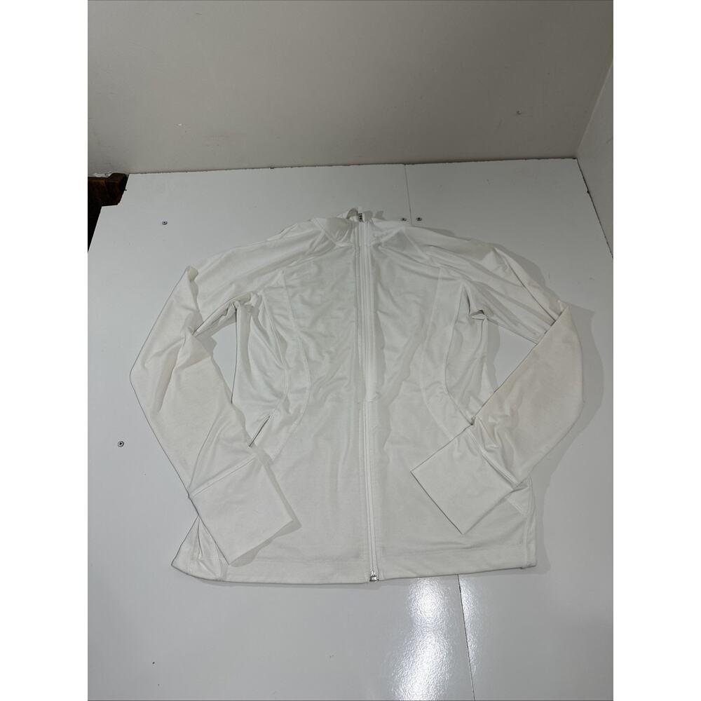 Athleta Shanti Jacket Size Small White Lightweight Athletic